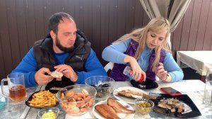 #МУКБАНГ/РЫБНЫЙ/КРЕВЕТКИ/МИДИИ/ОКУНЬ/ЛЕЩ/MUKBANG