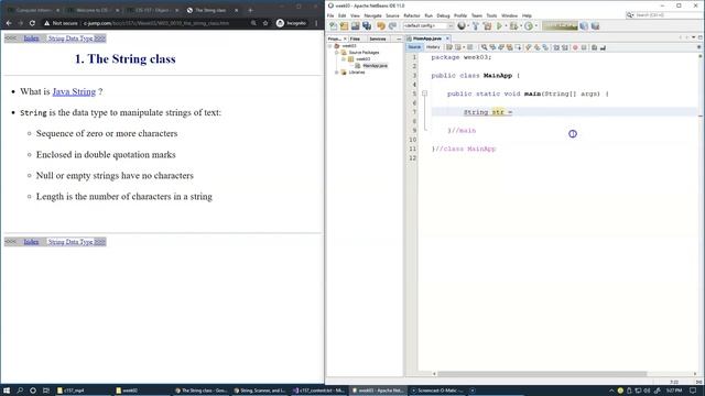 3.1 Java String class смотреть онлайн