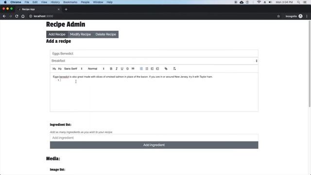 Recipe App - Built with React.js, Node.js and Mongo DB. смотреть онлайн