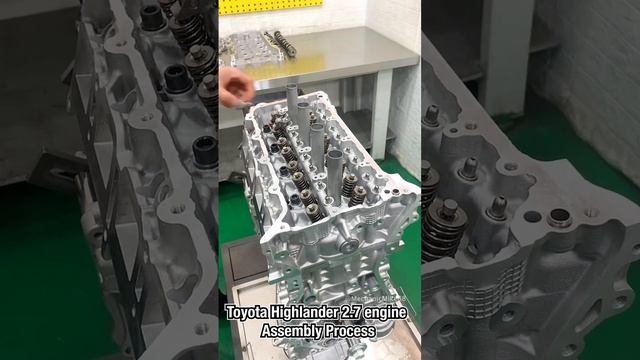Toyota Highlander 2.7 engine Assembly Process. смотреть онлайн