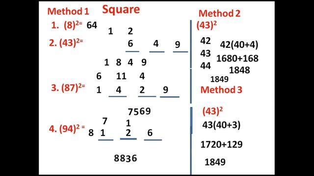 SQUARE & SQUARE ROOT IN TELUGU/SQUARE AND SQUARE ROOT TRICKS/SPEED MATHS/SIMPLIFICATIONS IN TELUGU смотреть онлайн