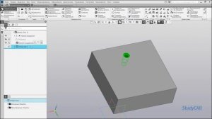 Компас 3D. Базовый курс. Вспомогательная геометрия. Задание материала модели.