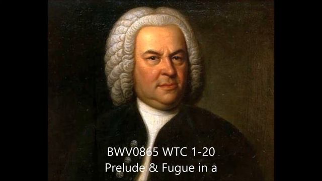 BWV865 WTC 1-20 Prelude & Fugue in a Jaccottet 1989 смотреть онлайн