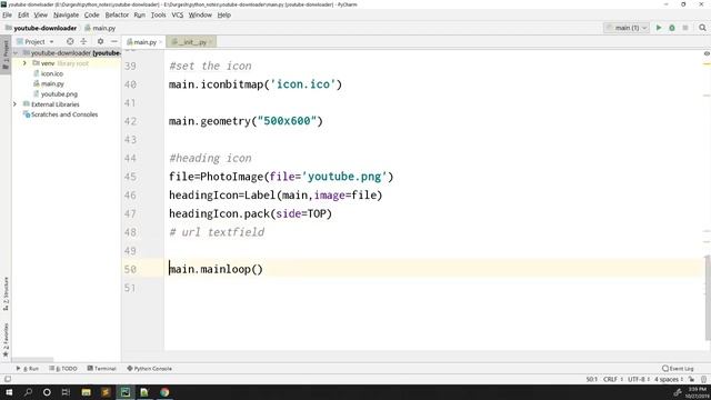 Part #3 | Create Complete GUI using tkinter | Create Youtube Downloader using python | hindi смотреть онлайн
