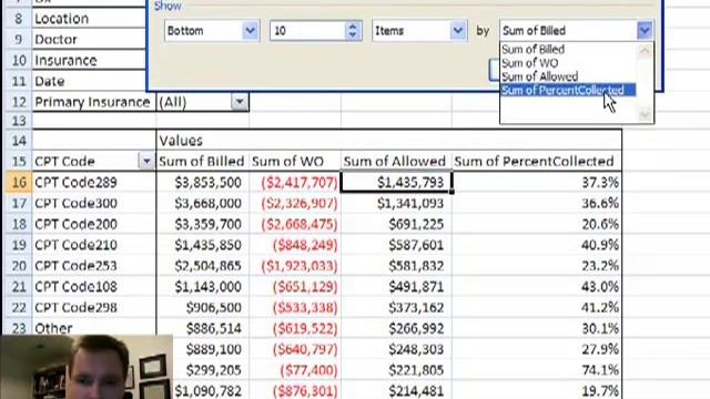 Excel Video 17 Top X Value Filter