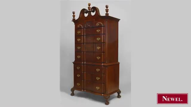 Antique American Chippendale style mahogany chest on chest смотреть онлайн
