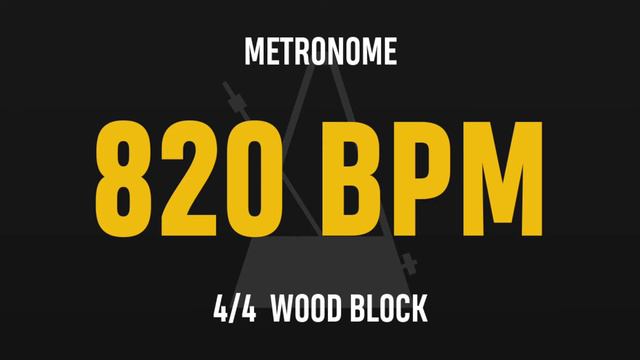 820 BPM 4/4 - Best Metronome (Sound : Wood block) смотреть онлайн