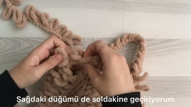 Tığ Yok şiş Yok /  Yumuşacık Pofuduk  çanta Yapımı / Puffy Bag