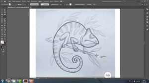 КАК НАРИСОВАТЬ ХАМЕЛЕОНА. ПРОГРАММА ADOBE ILLUSTRATOR. ПРОСТОЙ УРОК