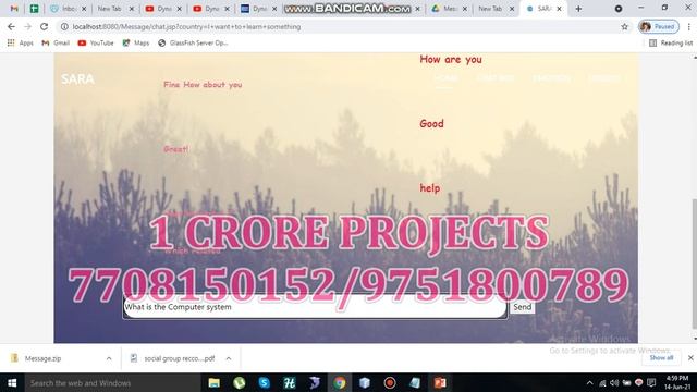 Smart Web based Chatbot using Java смотреть онлайн
