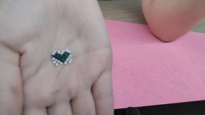 Мастер-класс на серёжки с сердечком из бисера в технике крестик