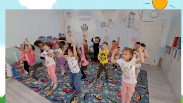 Танец-разминка."Едет трактор" Детский сад "Умка" г.Алматы смотреть онлайн