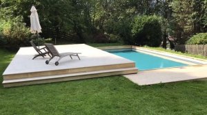 Сдвижная терраса для бассейна 10,0 x 4,5 м