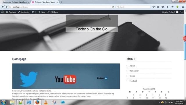 Wordpress Best Tamil Tutorial - 11.Setup Custom Header Image in Wordpress. смотреть онлайн
