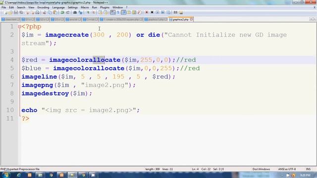 PHP Graphics Programming (part-2 Draw Lines) By Pankaj Panjwani | In Hindi смотреть онлайн