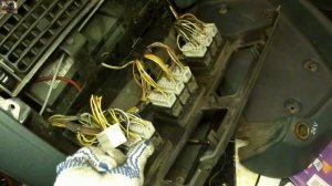 Снятие салонного моторчика DAF XF Removing Interior Blower