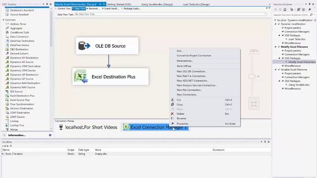 Modify the EXCEL filename DYNAMICALLY at runtime . COZYROC SSIS + components suite смотреть онлайн