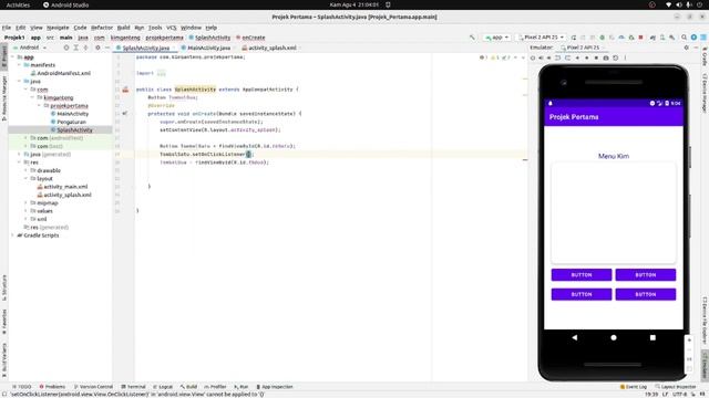 Cara berpindah Layout (Halaman/Activity) Android Studio dengan Button #3 смотреть онлайн