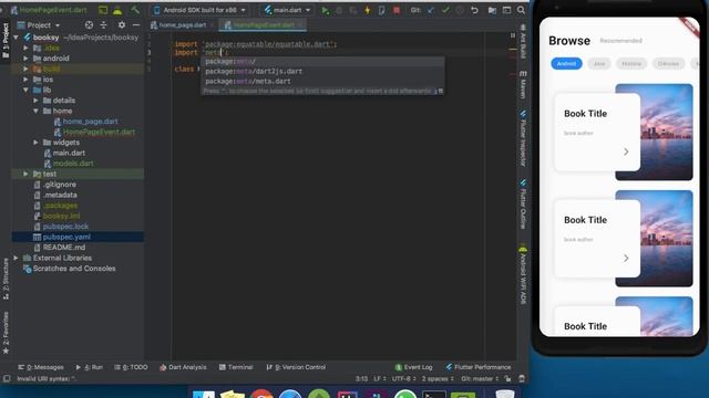 App de livros usando BLoC + http (Parte 5): Eventos e Estados смотреть онлайн