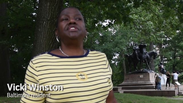Baltimore-area residents react to proposal to remove Confederate-era statues смотреть онлайн