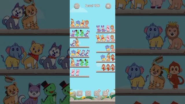 Animal Sort Puzzle - Pet Sort Game All Levels 101-110 Walkthrough Solutions смотреть онлайн