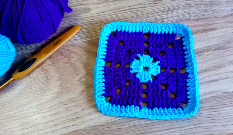 Квадратный МОТИВ крючком. Мастер-класс со схемой смотреть онлайн