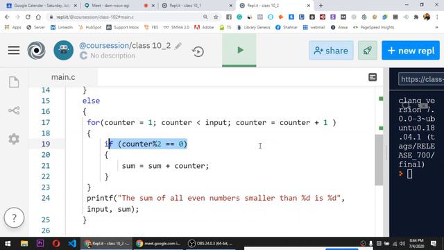 Class 10: 4th July 2020 смотреть онлайн