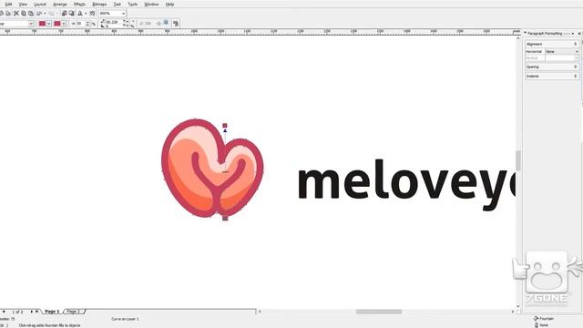 Creating Simple Logo on CorelDraw (Tutorial) смотреть онлайн