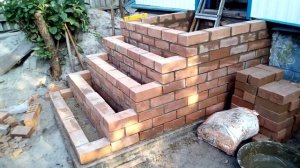 Как сделать эконом ступеньки из кирпича своими руками