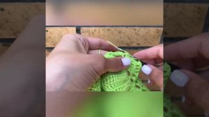 Красивая обвязка края крючком // кайма крючком // обвязка края изделия