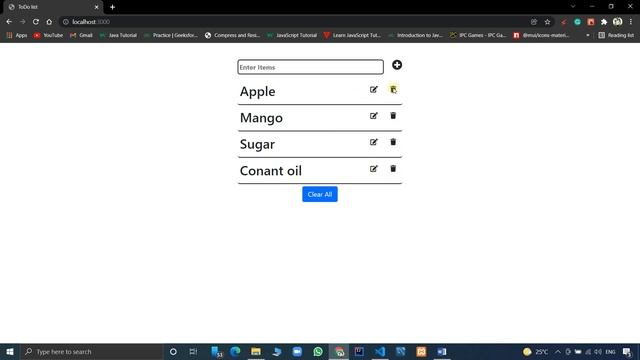 To Do List By Using ReactJS || React Hooks || Local Storage смотреть онлайн