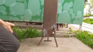 Ракетная печь ( походная печь)  простая и надежная конструкция.