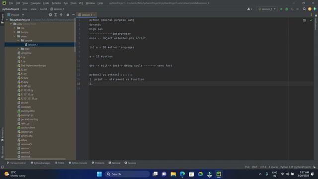 Session_1 - Introduction #pythontutorialsforbeginners #PythonCourse #automation #python смотреть онлайн