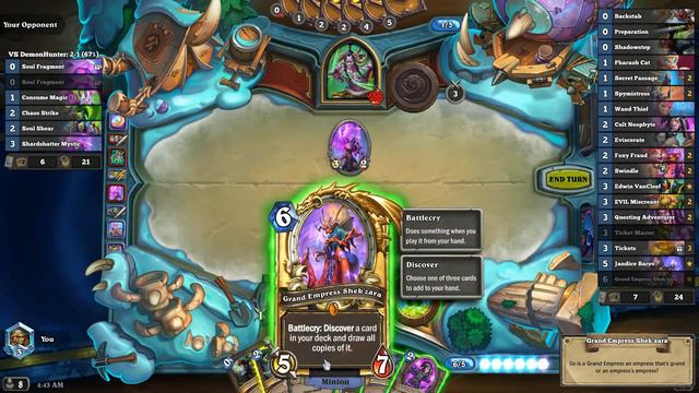 Grand Empress Shek'zara - Hearthstone Card Library - Hearthstone смотреть онлайн