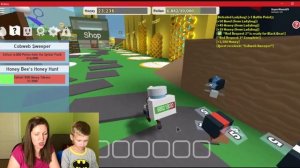 РОБЛОКС Симулятор Пчеловода. ИСТОРИЯ РОБЛОКС и НОВЫЕ  Квесты для прокачки. Мама играет в Роблокс