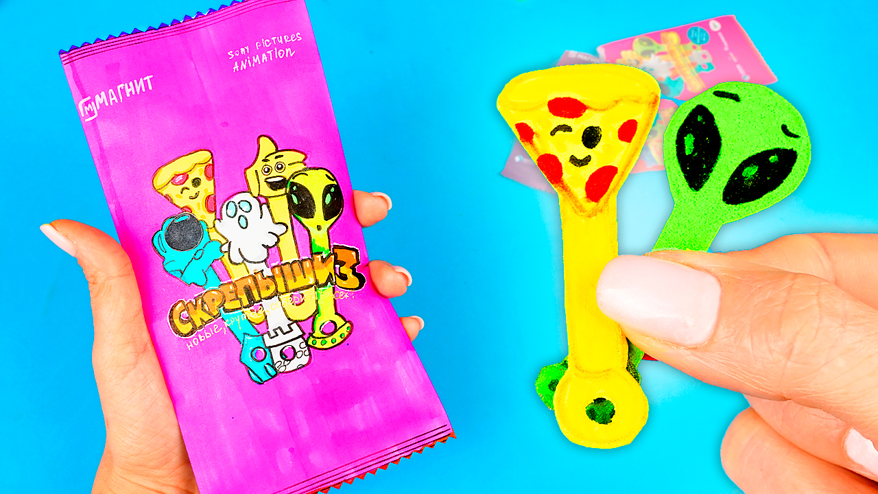 СКРЕПЫШИ 3 Бумажные Сюрпризы Самодельный МЕГА сюрприз своими руками #2 смотреть онлайн