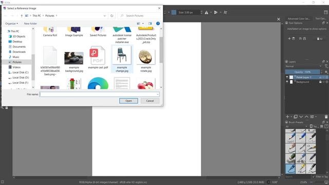 Krita How To Add Reference Image Tutorial смотреть онлайн