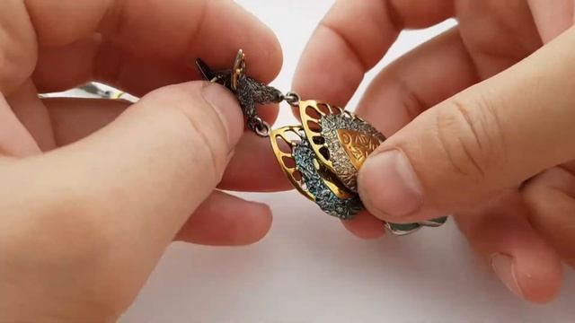 Эксклюзив, серебряные серьги с бирюзой от Георгия. Покахонтас. смотреть онлайн