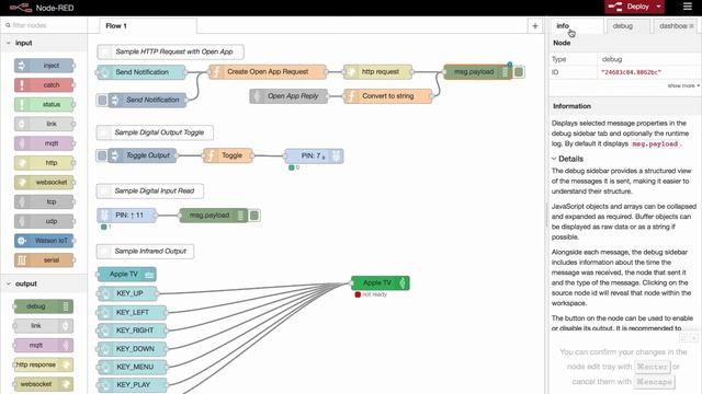 NodeRED & Raspberry Pi Part 5: NodeRED Editor Overview смотреть онлайн