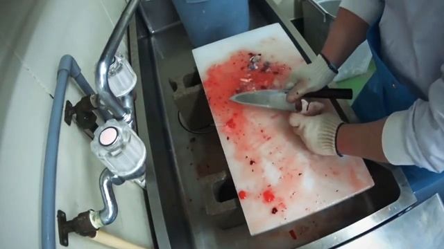 Рыба Фугу,Разделка и Обработка, Морепродукты в Японии. смотреть онлайн