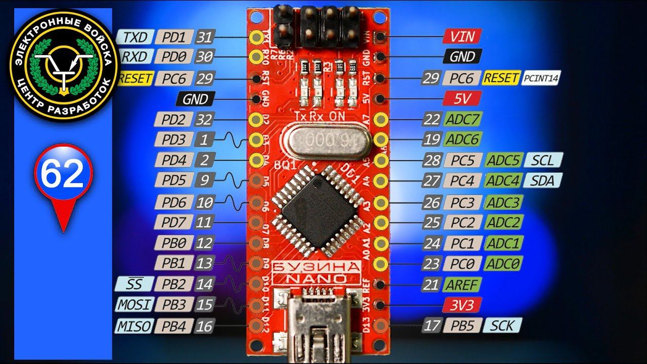 Бузина | Arduino Nano clone from Russia | Открытый проект для всех смотреть онлайн