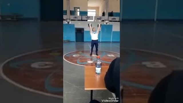 Победитель Кубка СКВР и З Рамиль Ельджаров, в упражнении парный жим гирь по 24кг на 35 раз! смотреть онлайн