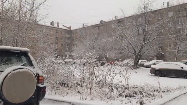 23 ноября. А снег идёт ,а снег идёт. Сибирь.Новокузнецк. смотреть онлайн