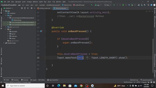 Press Back Again to Exit - Android Studio Tutorial смотреть онлайн