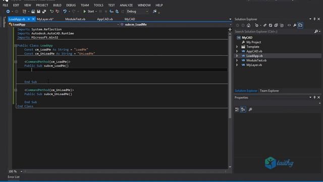Lập trình VB.NET AutoCAD cơ bản - Bài 03. Class Load App tự động load plugin khi khởi động AutoCAD смотреть онлайн