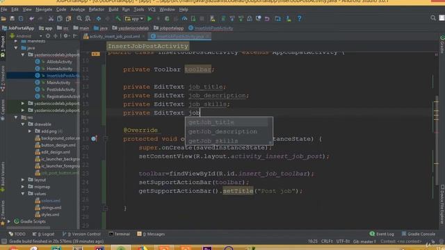 Job Portal App - Part 19 | Work with Insert Job Post смотреть онлайн