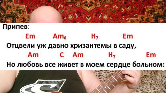 Поём под гитару романс "Хризантемы" смотреть онлайн