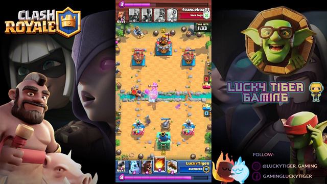 Sparky + Mega Knight +wizard + E barb counter with 2.6 hog cycle смотреть онлайн