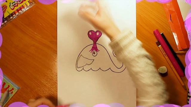 КАК НАРИСОВАТЬ КИТА С СЕРДЕЧКОМ | ПРОСТЫЕ РИСУНКИ ДЛЯ ДЕТЕЙ | EASY DRAW KAWAII BABY CUTE WHALE смотреть онлайн