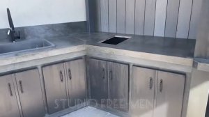 Стильный барбекю комплекс (тандыр,мангал, Мойка) под навесом